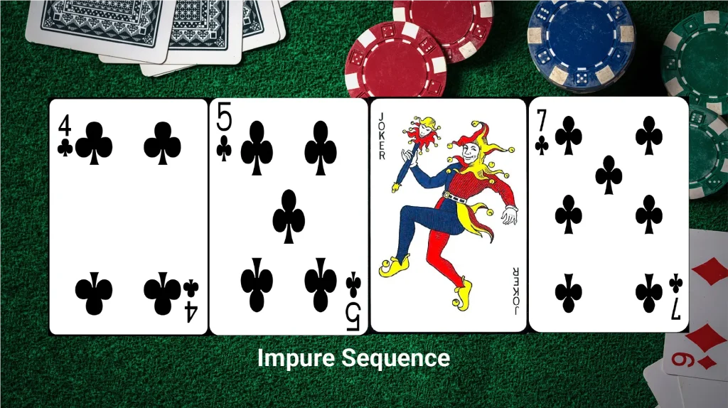 Rummy Impure Sequence